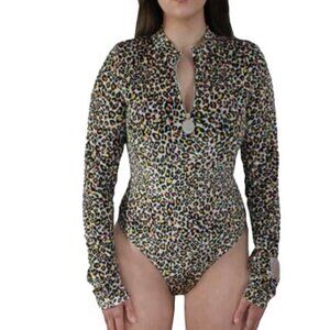LONG SLEEVE BODYSUIT (CHEETAH )